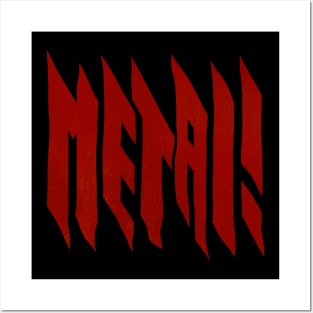 Metalfont Posters and Art